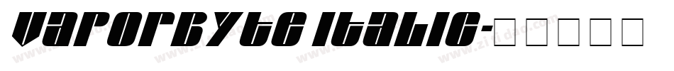 Vaporbyte Italic字体转换
